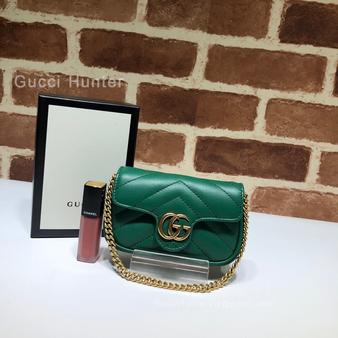 Gucci GG Marmont Micro Shoulder Bag Green 571561